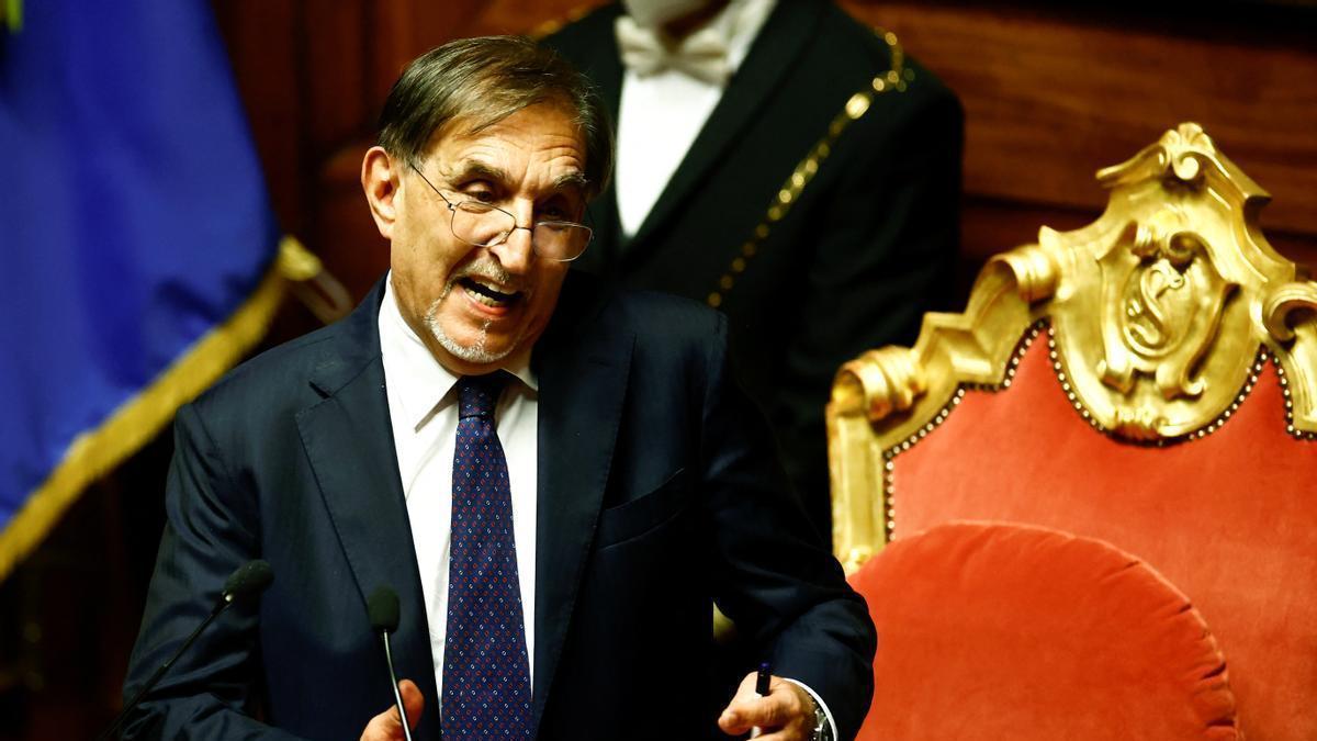 El nuevo presidente del Senado de Italia, Ignazio La Russa.