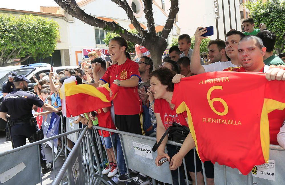 Así ha sido la llegada de la selección a Castelló