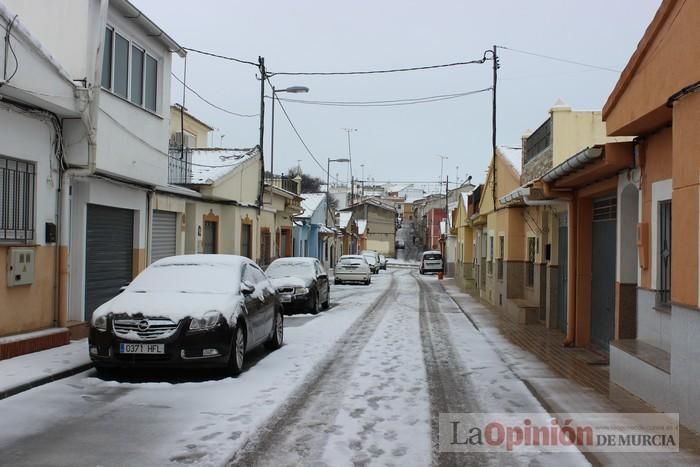 Un manto blanco cubre Bullas