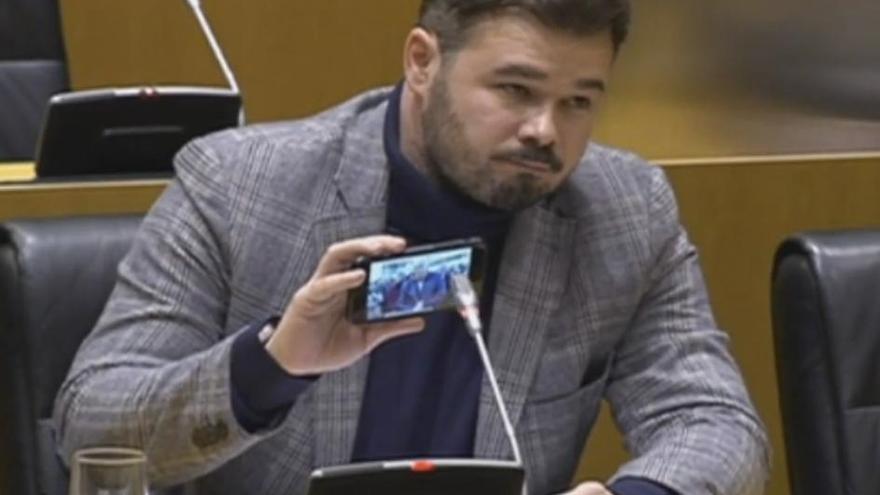 Rufián a Acedo en el Congreso: &quot;Vuélvase a la cueva&quot;