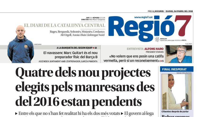 Què diuen els titulars en paper d&#039;aquest dijous?