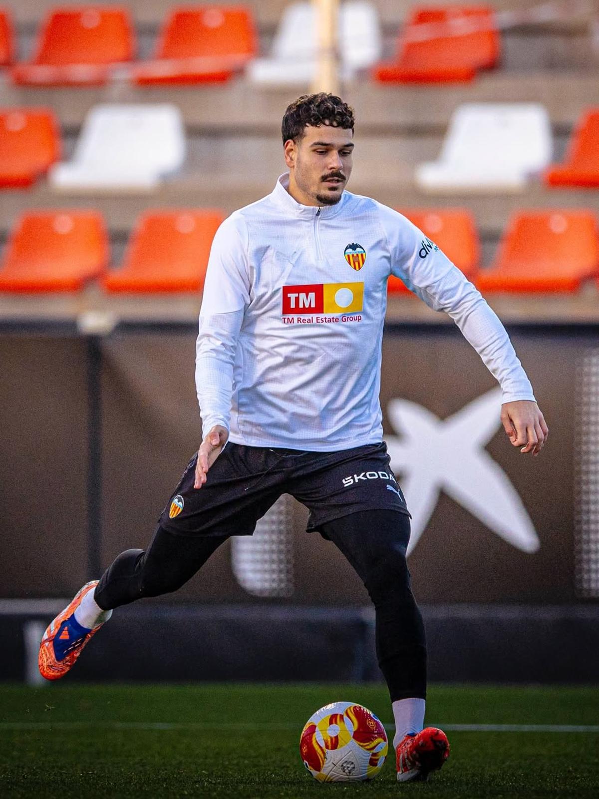 Filip Ugrinic, en uno de los últimos entrenamientos del equipo