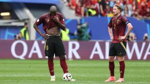 Lukaku y De Bruyne, durante la pasada Eurocopa.