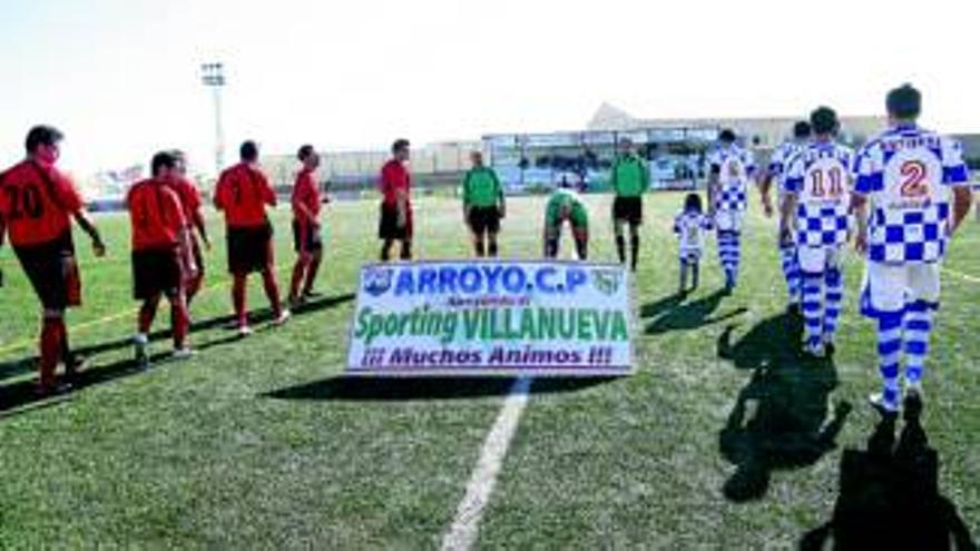 El Arroyo apoya a los jugadores del Sporting Villanueva