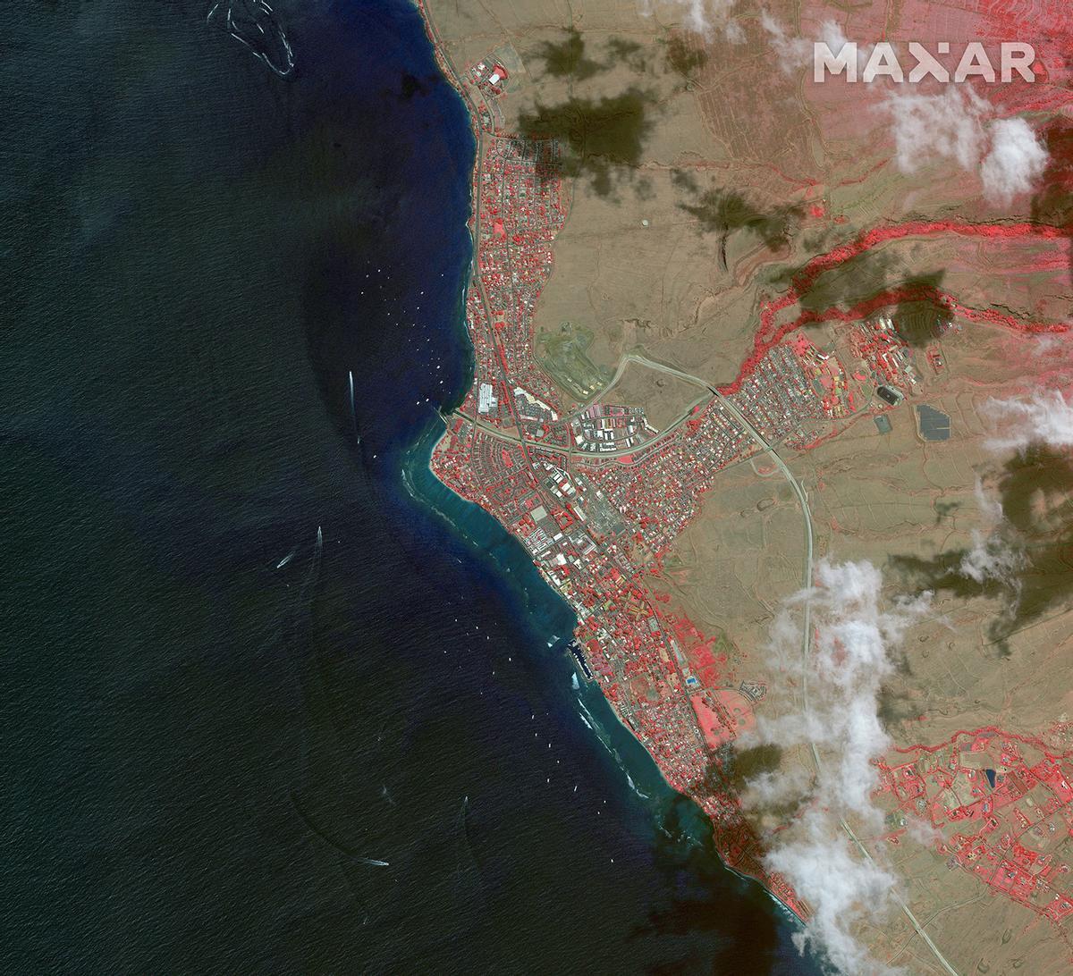 Incendios en la isla de Maui, en Hawái