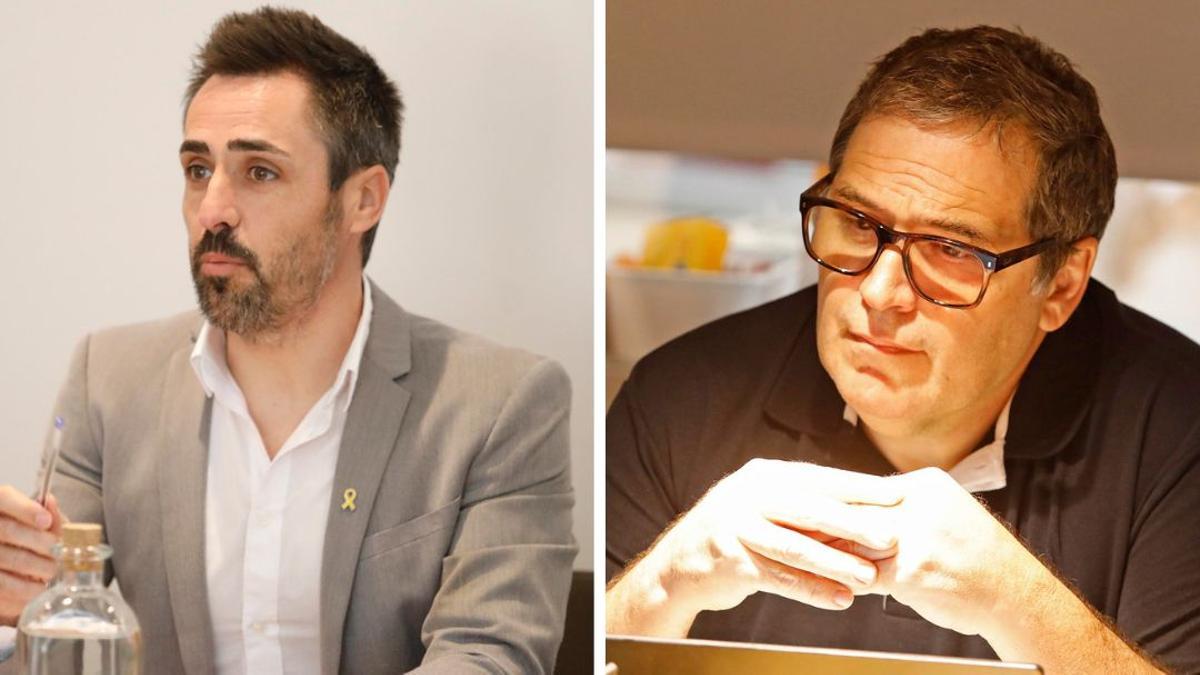 Marc Puigtió i Robert Vilà, en dues imatges d’arxiu.