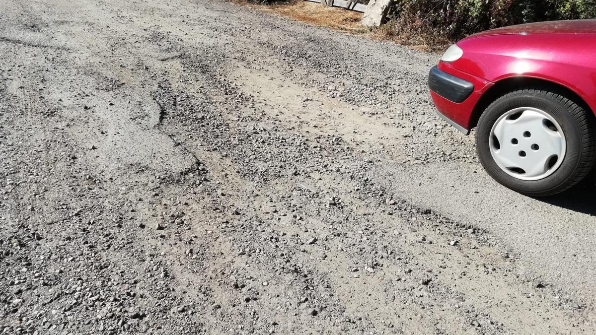 ESTADO DEL FIRME EN EL CAMINO RURAL DE BRANDILANES A MOVEROS