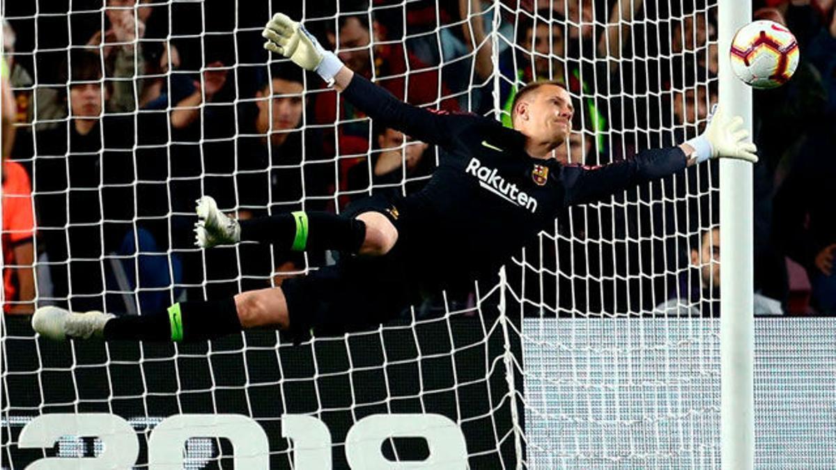 Ter Stegen volvió a aparecer para salvar al Barça