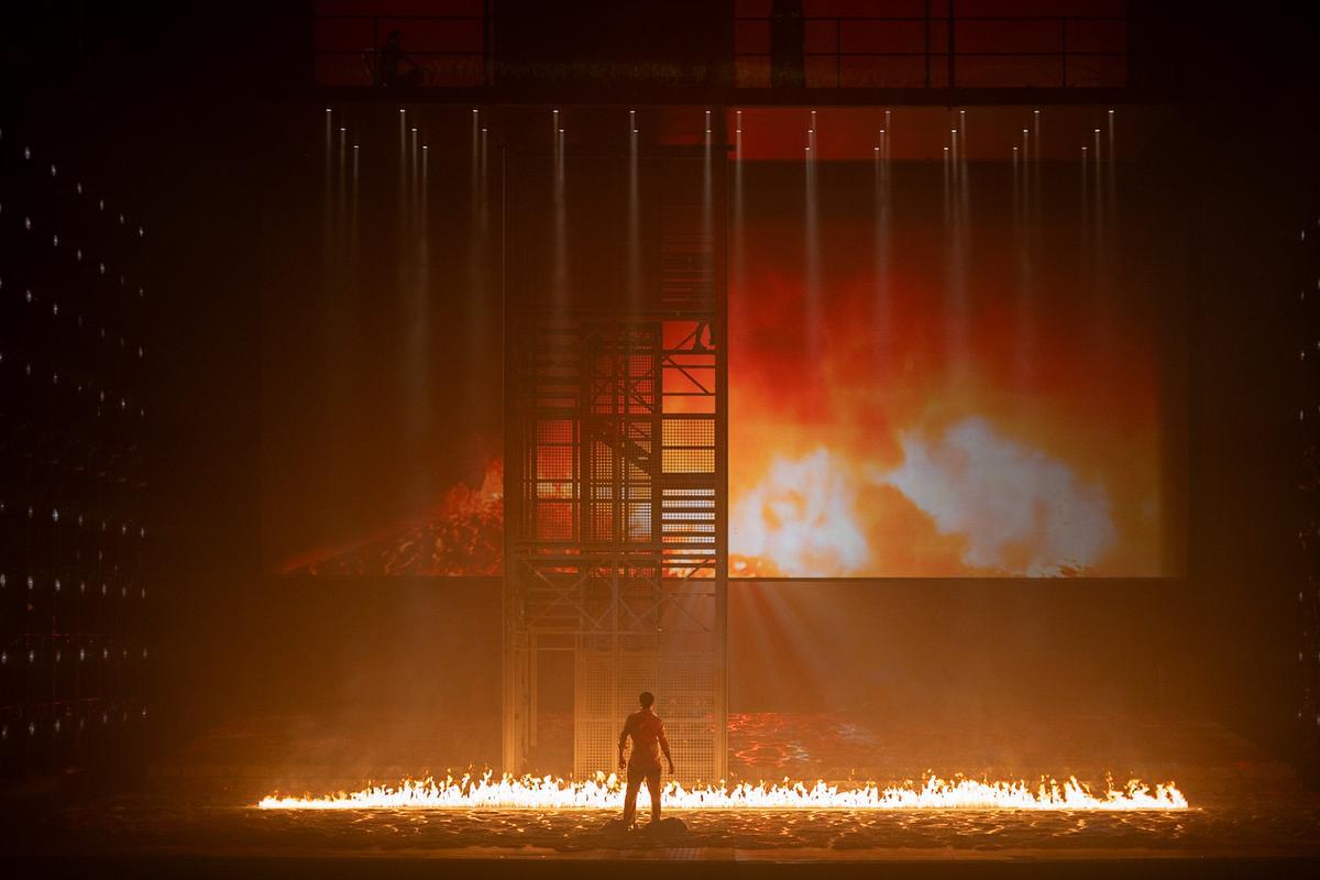 Representación de la obra de teatro ‘Medea’  en el Teatro Real de Madrid.
