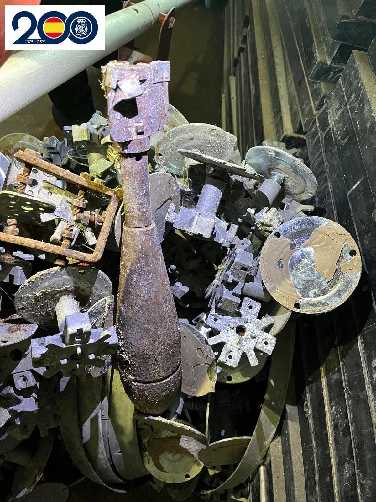 Granada encontrada en una finca cerca de Zamora