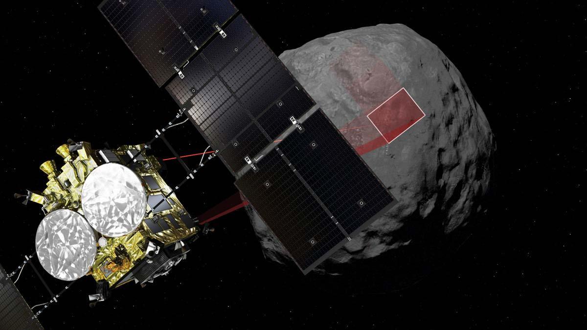 La sonda japonesa Hayabusa2 logra tocar la superficie de un remoto asteroide.