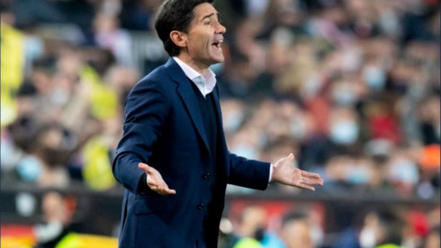 Marcelino, en el Valencia-Athletic de Copa