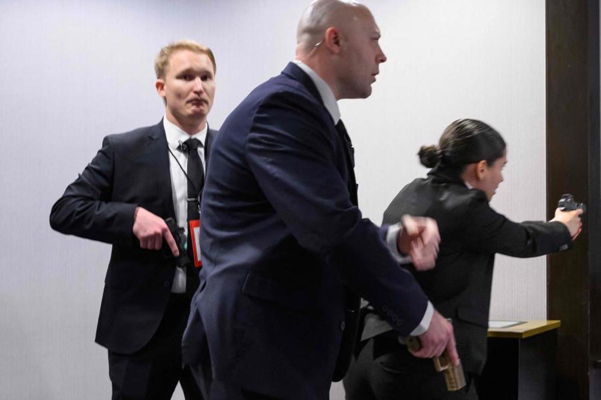 Trump, evacuado ileso de la cena de corresponsales de la Casa Blanca tras un intento de atentado.