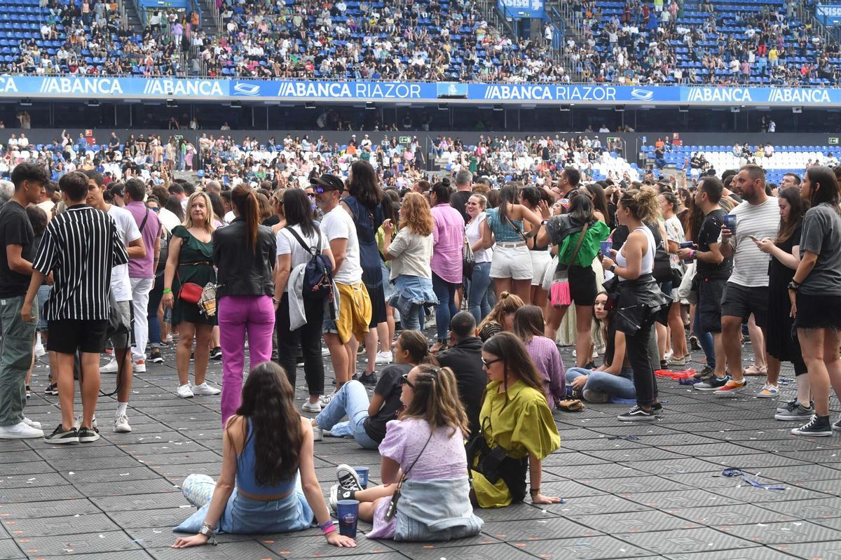 Público en Riazor durante el Morriña Fest, en 2022.