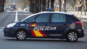 Un coche patrulla de la Policía Nacional.