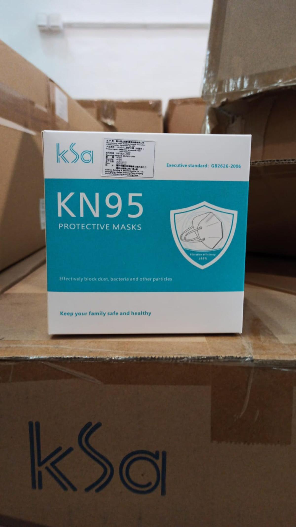 KN95 – diese Masken wurden im April 2020 nach Mallorca geliefert.