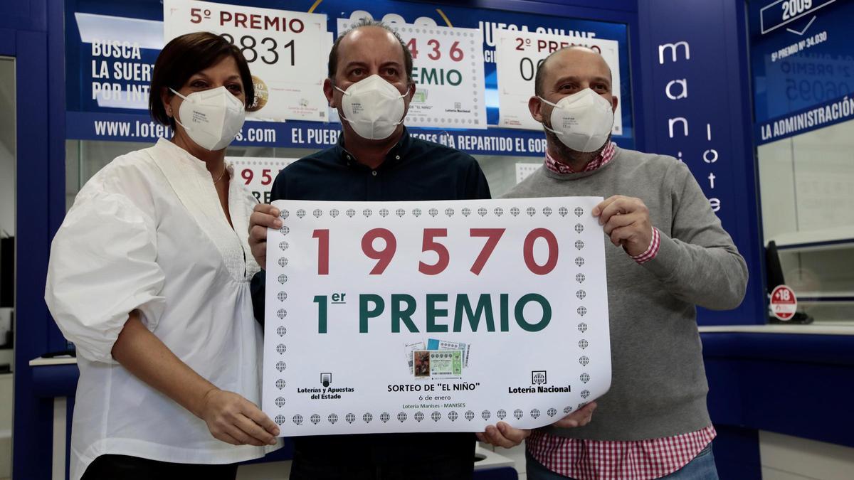 El primer premio de la Lotería del Niño reparte 4 millones en la Comunitat Valenciana