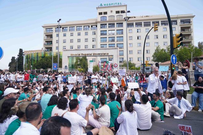 Huelga de médicos en Málaga