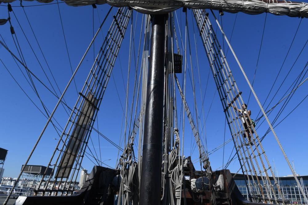 Réplicas de navíos históricos, en A Coruña