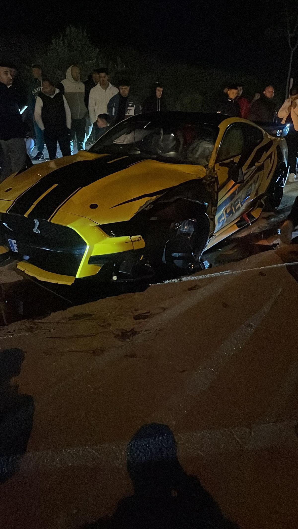Daños que presentaba uno de los coches.