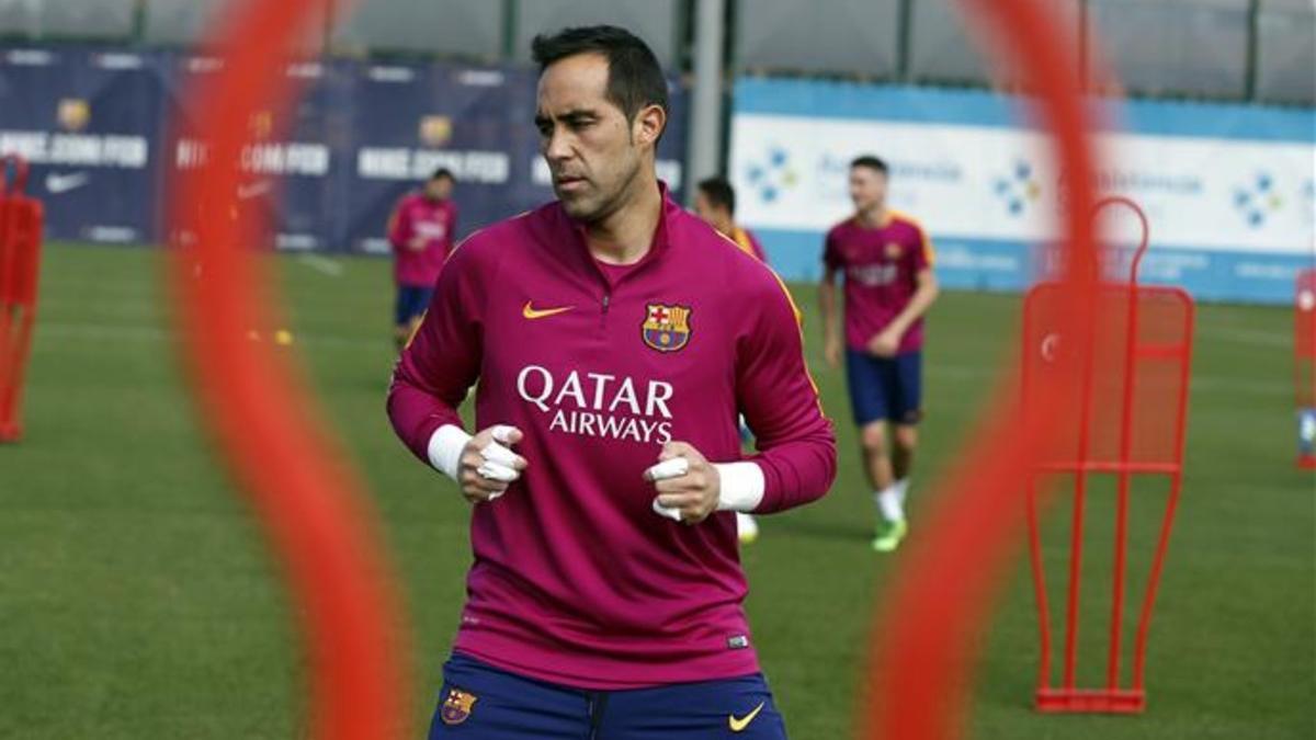 Claudio Bravo no se quedó atrás en sus peticiones de ser titular esta temporada