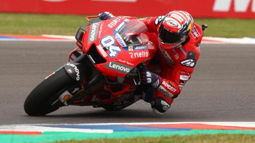 Dovizioso, en los entrenamientos libres del GP de Argentina.