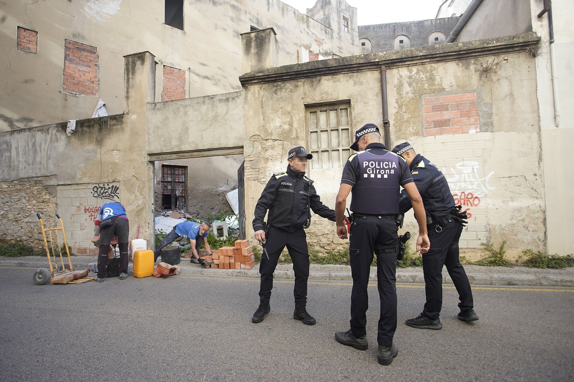 Girona carrer Tomàs Mieres desallotjament edifici ocupat