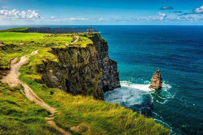 Los famosos acantilados de Moher en Irlanda