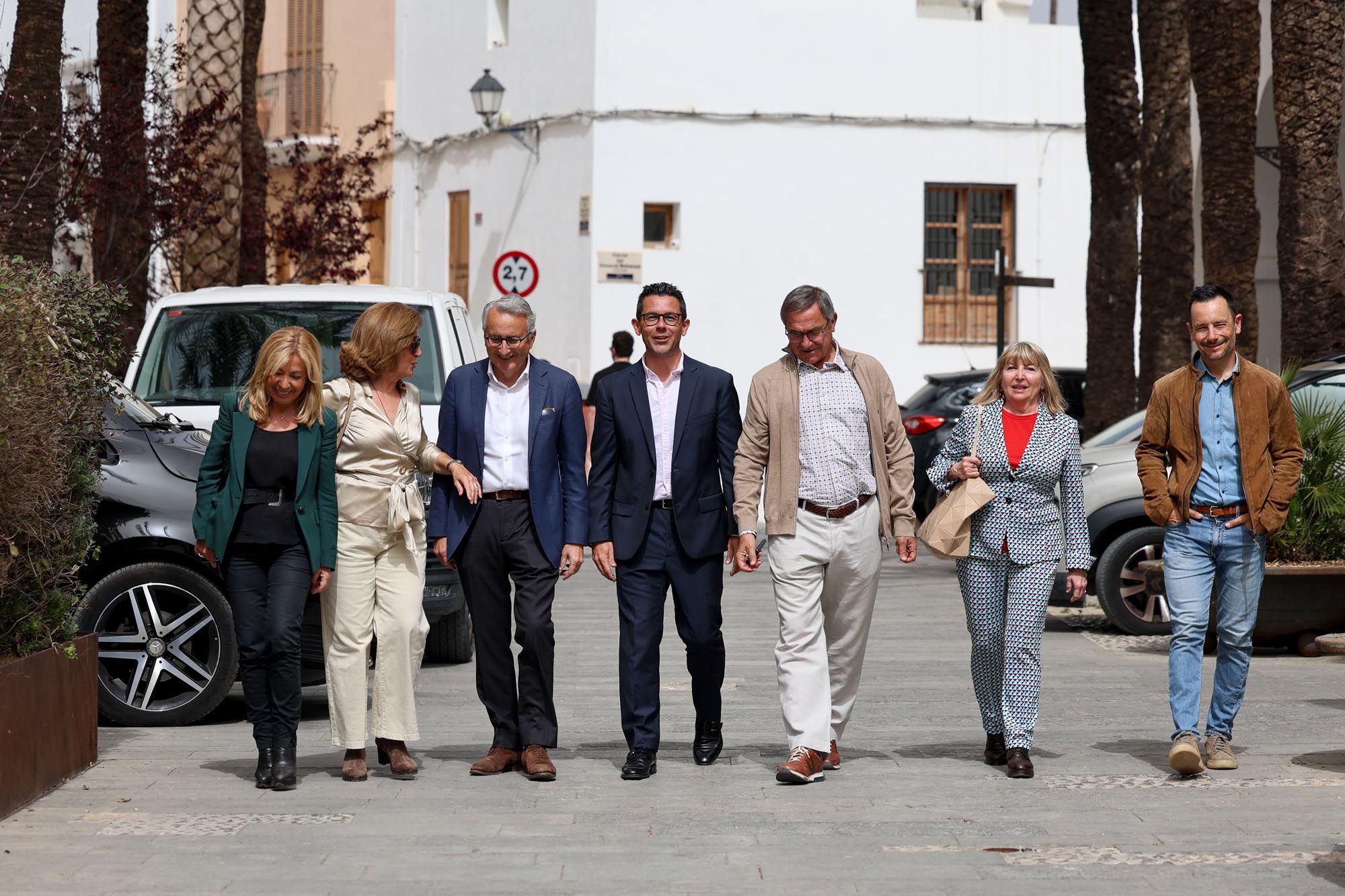 Encuentro de exalcaldes de Ibiza por el aniversario de la Declaración de Patrimono de la Humanidad y capitalidad