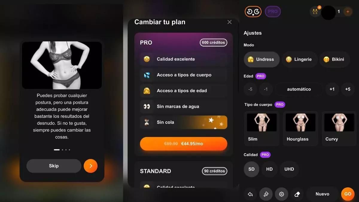 Screenshot of the application used to manipulate the photos of La Salle students and portray them as if they were naked.