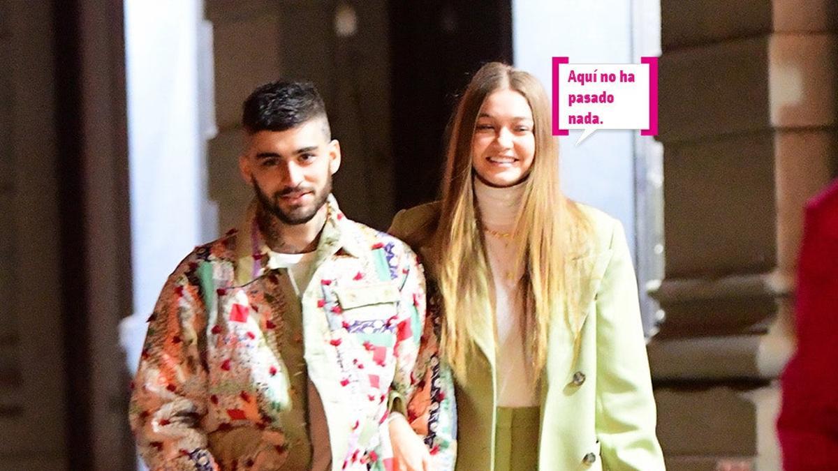 Gigi Hadid y Zayn Malik celebrando su cumple en Nueva York