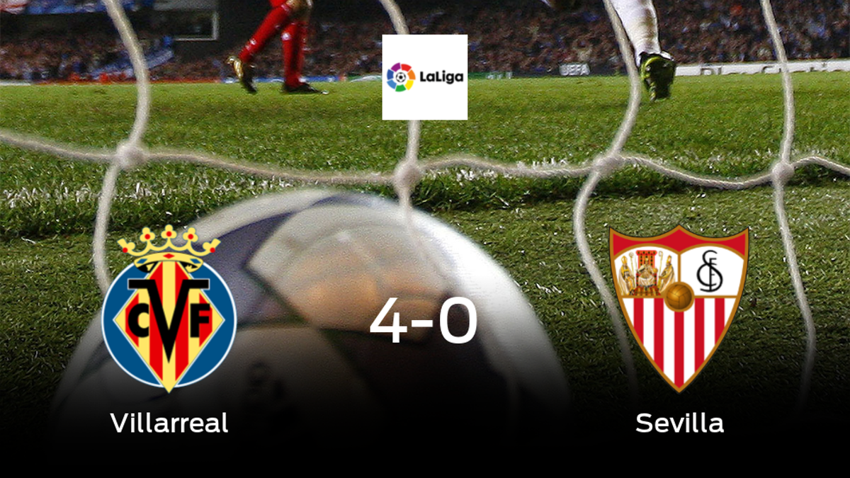 Tres puntos para el casillero del Villarreal tras golear al Sevilla (4-0)