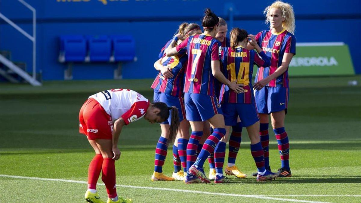 El Barça ganaba al descanso por 8-0 tras una colosal primera parte