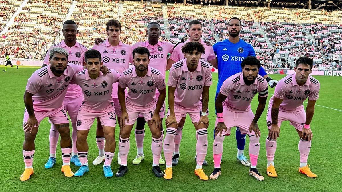 El once inicial del Inter de Miami, que perdió en su casa ante el DC United (1-2) en la última jornada de la MLS.