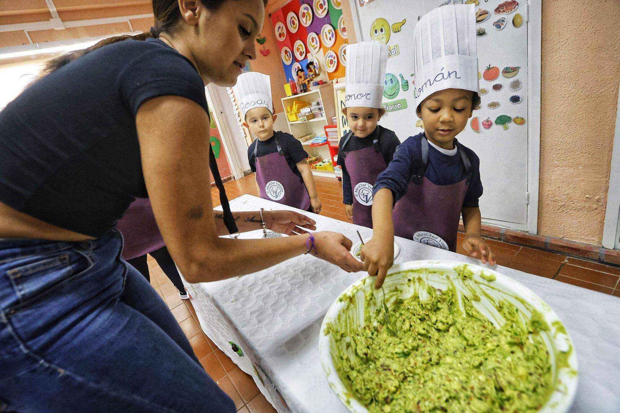 'Minichefs' en el colegio Los Verodes de Santa Cruz.