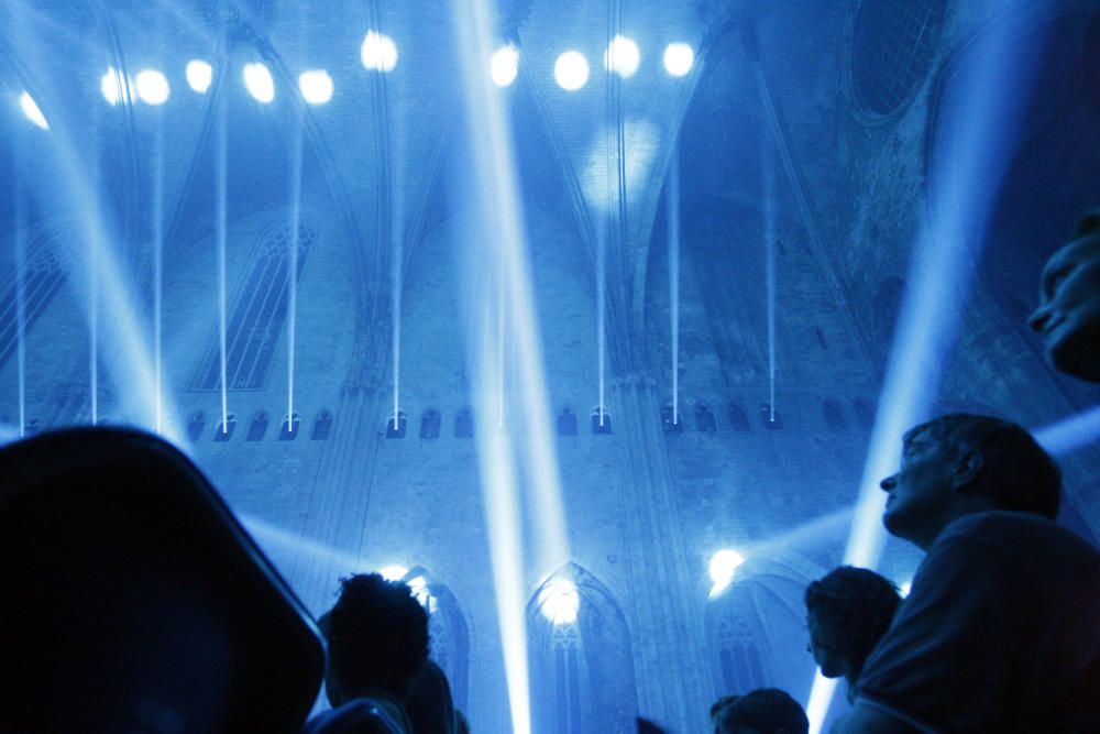 Espectacle Transfiguració de la nau, de Xavi Bové, a la Catedral de Girona.