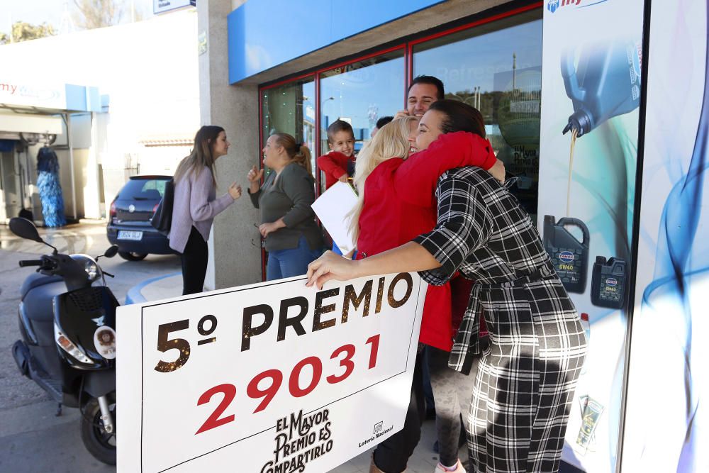 Los premiados en la Lotería de Navidad en Málaga