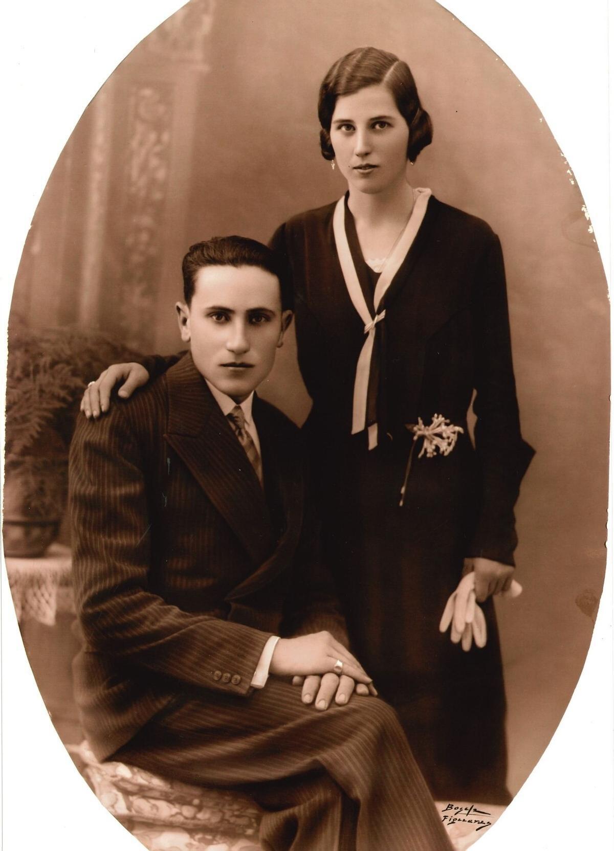 Angelina Tura Bech i Joan Calvet Portell.