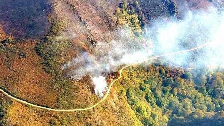 Incendio en Parada la Vieja.