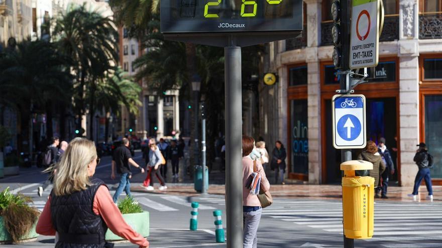 El mercurio llega a los 21 grados en València en un sábado atípico