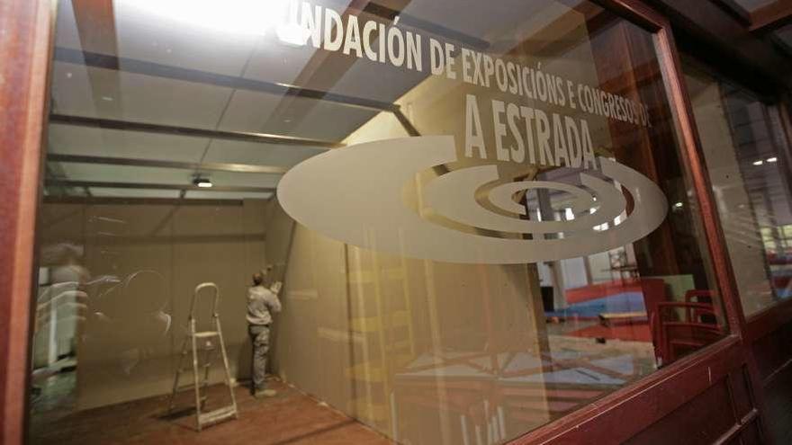 Inicio de los trabajos para acondicionar este espacio en la fundación. // Bernabé/Cris M.V.