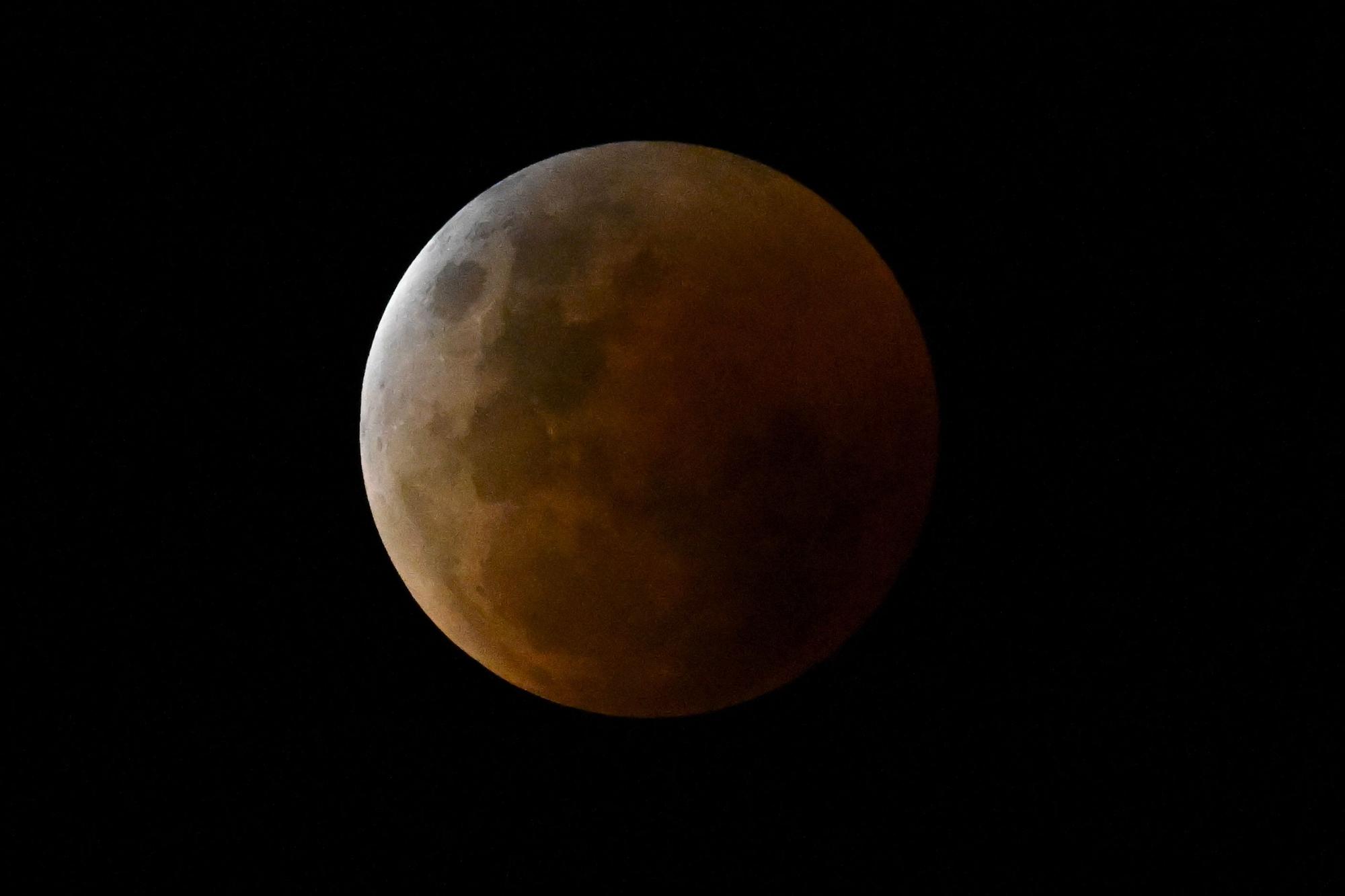 El eclipse total de Luna, en imágenes