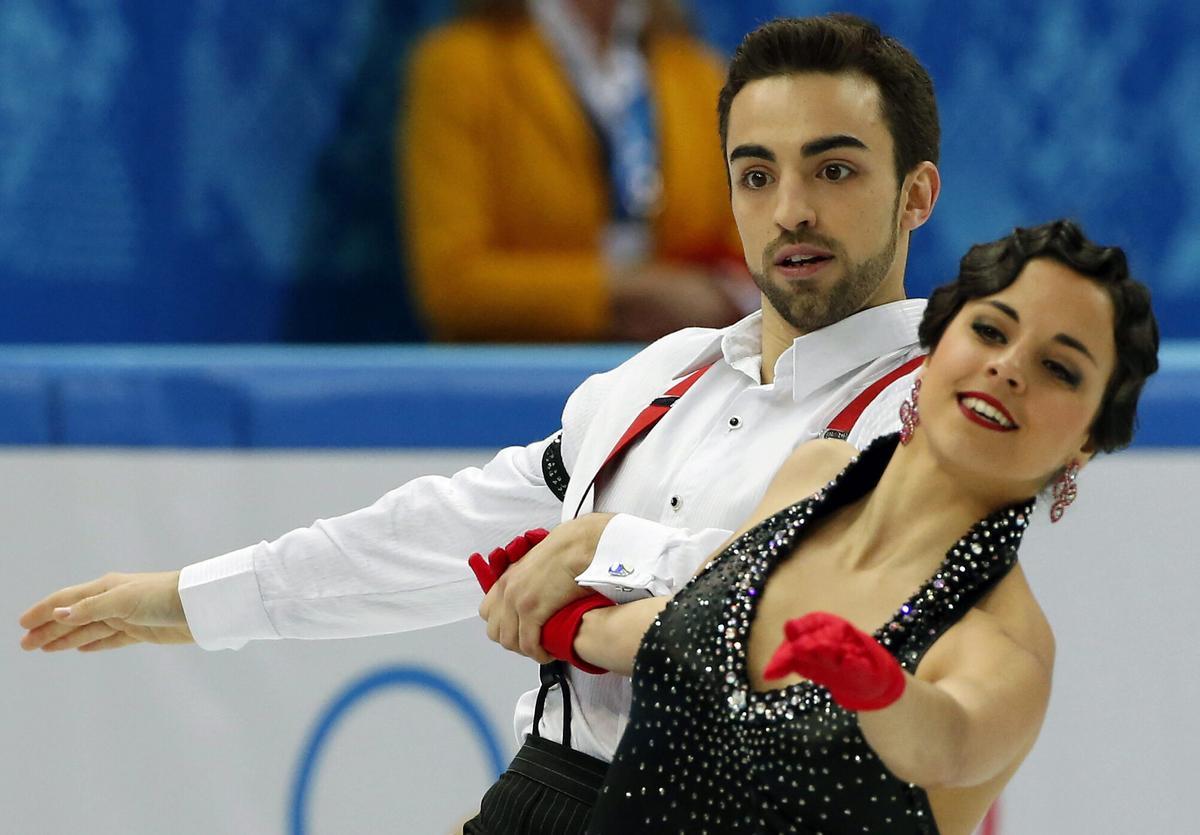 Sara Hurtado y Adrià Díaz, en los Juegos Olímpicos de Sochi 2014.