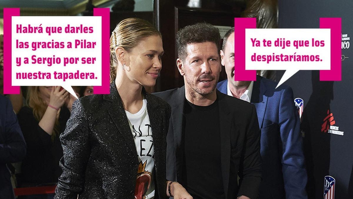 Carla Pereyra y Diego Simeone en la premiere de El Medico