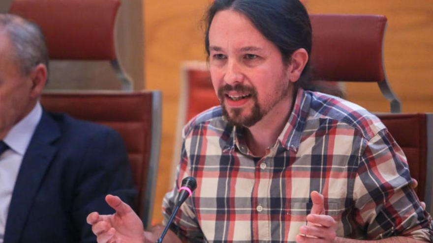 Pablo Iglesias, en la comisión de investigación.