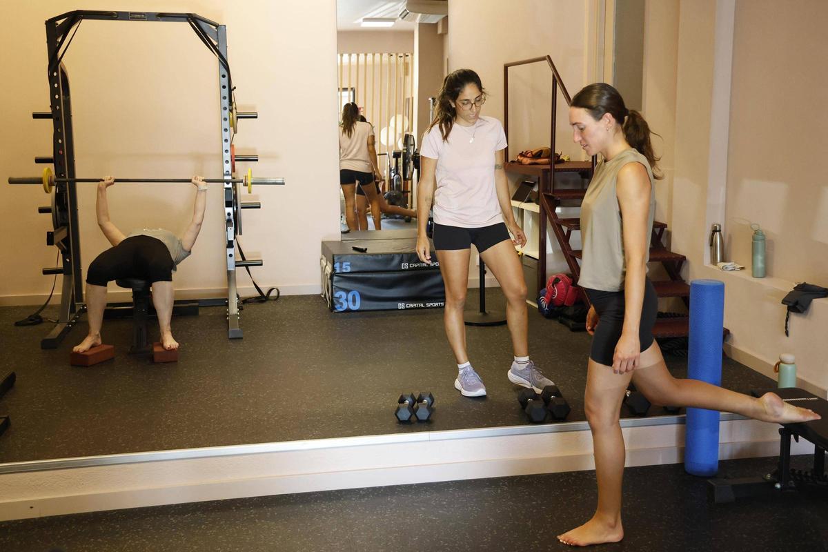 Imatge dels entrenaments al centre Hera