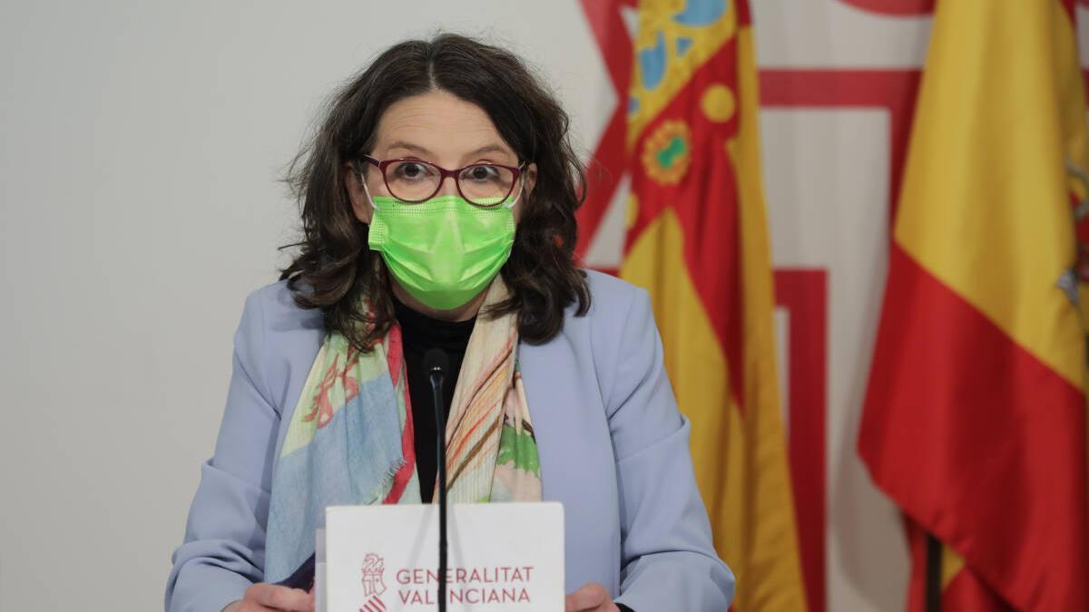 Mónica Oltra en pleno del Consell.
