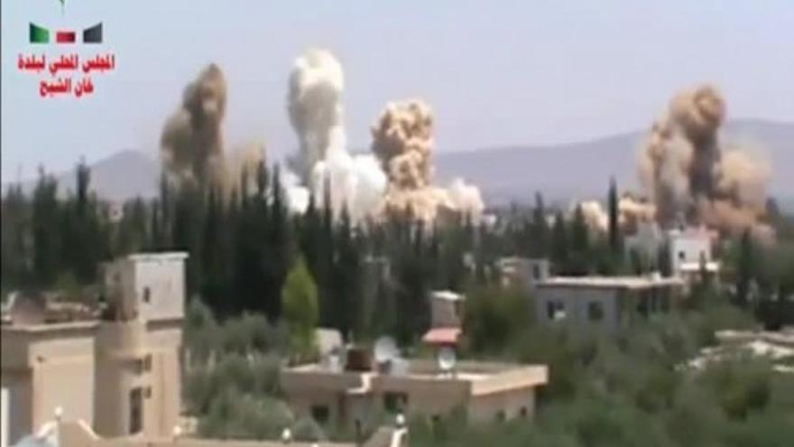 Los bombardeos sacuden varias ciudades de Siria