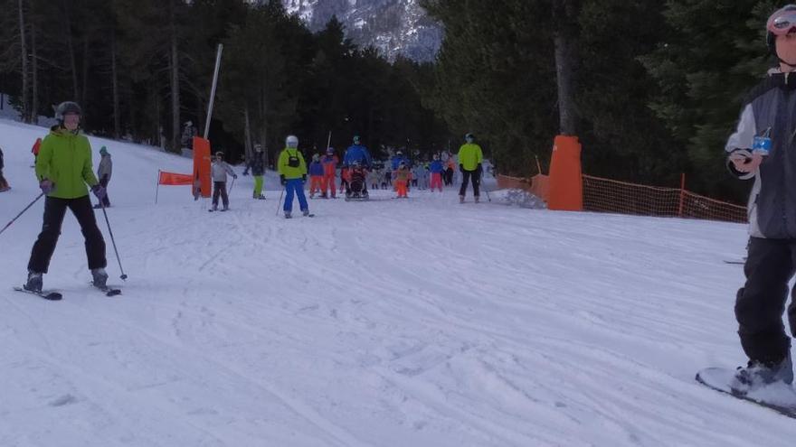 Esquiadors a Port del Comte, el passat mes de gener