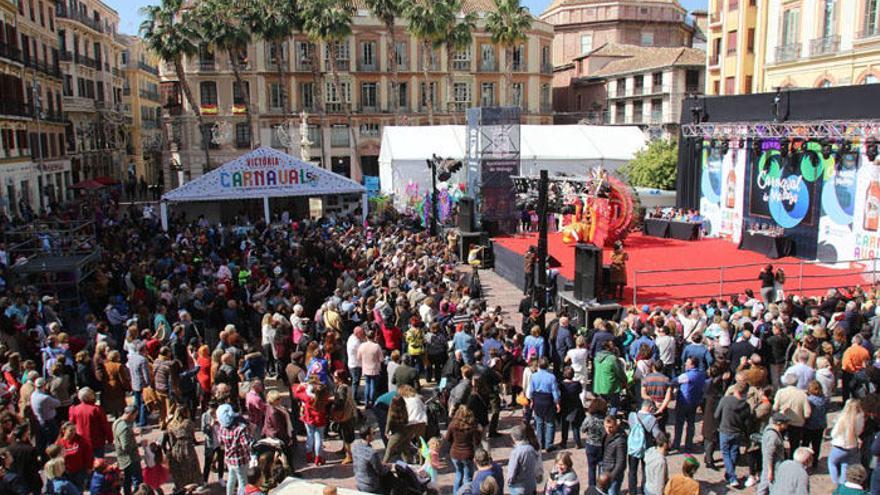 El pasado Domingo de Carnaval, en la plaza de la Constitución.